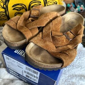 Birkenstock Lugano Suede Sandals